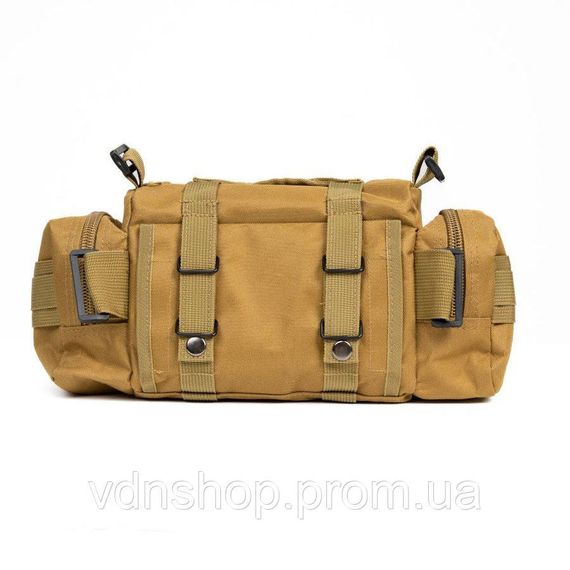 Сумка - подсумок тактическая поясная Tactical военная, сумка нагрудная с ремнем на плечо 5 литров кордура HF-94 | Зображення 5