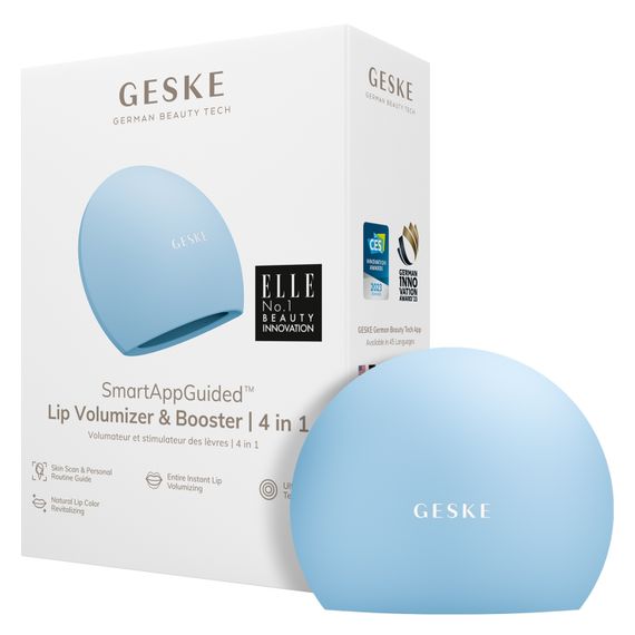 Устройство для увеличения объема губ GESKE Lip Volumizer&Booster 4в1 Big white, Голубой