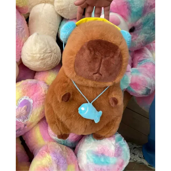 М'яка креативна іграшка Капібара в навушниках 32 см, ідеальний подарунок для дітей Капібара | Зображення 4