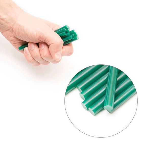 Комплект стрижнів клейових зелених 7,4*100 мм, 12 од. INTERTOOL RT-1058 | Зображення 3
