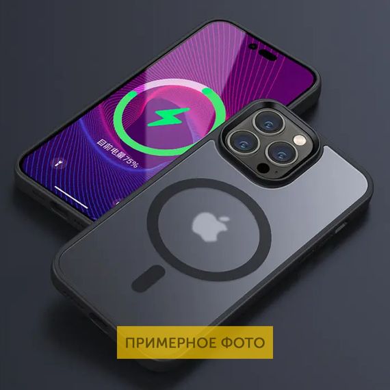 TPU+PC чохол Metal Buttons with MagSafe Colorful для Apple iPhone 16 Pro Max (6.9") | Зображення 5