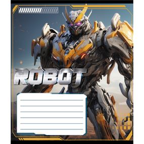 Тетрадь ученическая "Робот" 012-590508K-5 в клетку, 12 листов (959050)
