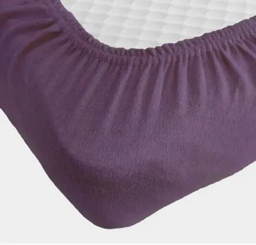 Бузкова Простирадло махрове на резинці з наволочками Anisa (220х240+30 см) | Зображення 2