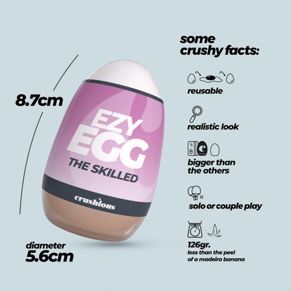 Мастурбатор-яйце, вагіна CRUSHIOUS EZY EGG THE Skilled, реалістичний Sex Aura | Зображення 8