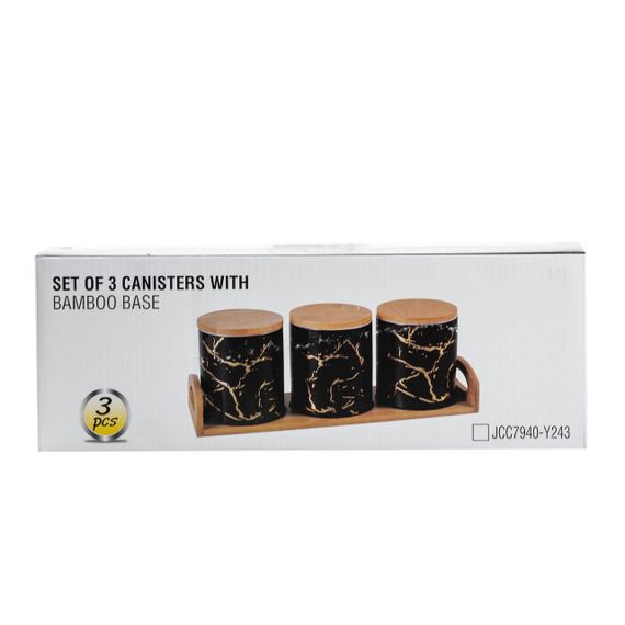 Банки для сыпучих продуктов, набор из 3 шт по 650 мл HP1209 | Зображення 5