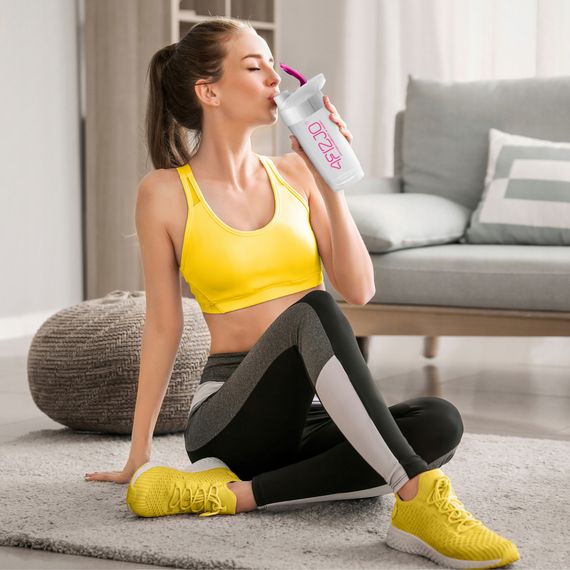 Шейкер спортивний 4FIZJO Ultra 700 мл White/Pink (P-5905973407069) | Зображення 2