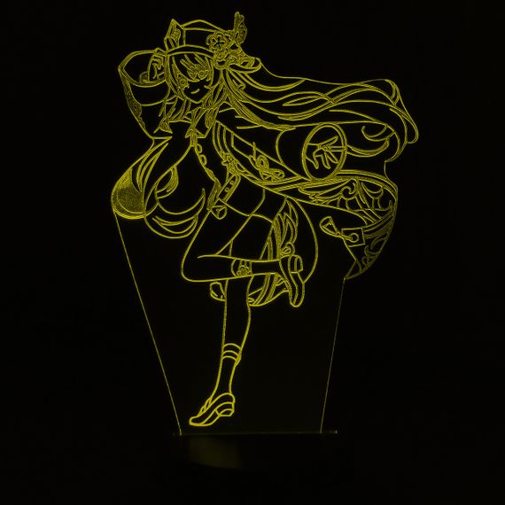 Акриловий світильник-нічник Ху Тао (Hu Tao) жовтий tty-n000581