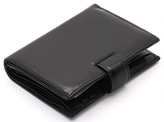 Черное мужское портмоне из натуральной кожи с отделением под автодокументы Marco Coverna MC-2090H-1 | Зображення 3