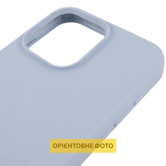 Чохол Silicone Case (AA) Logo with MagSafe для Apple iPhone 16 (6.1") Блакитний / Lilac Blue | Зображення 3