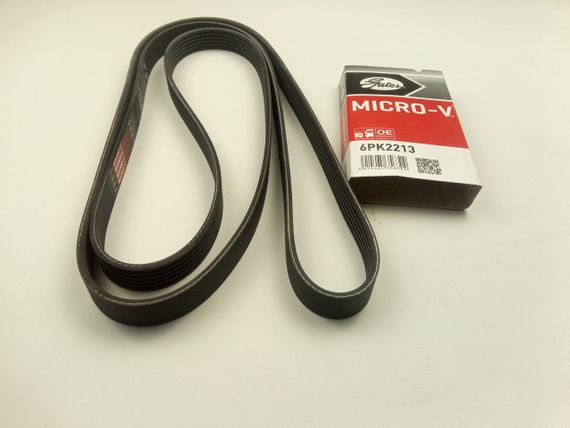 Ремінь генератора струмковий MERCEDES, GATES (6PK2213) (A0029933296) | Зображення 1
