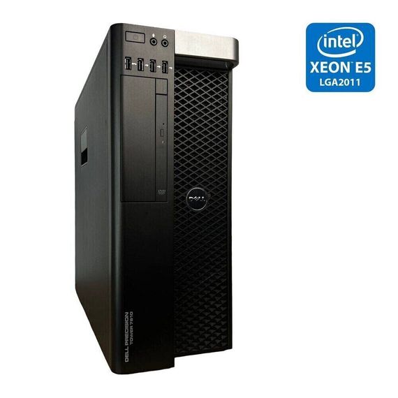 Сервер Dell Precision T7810 Tower / 2x Intel Xeon E5-2683 v4 (16 (32) ядер по 2.1 - 3.0 GHz) / 32 GB DDR4 / 256 GB SSD M.2 / 685W / Win 10 Pro б/у
