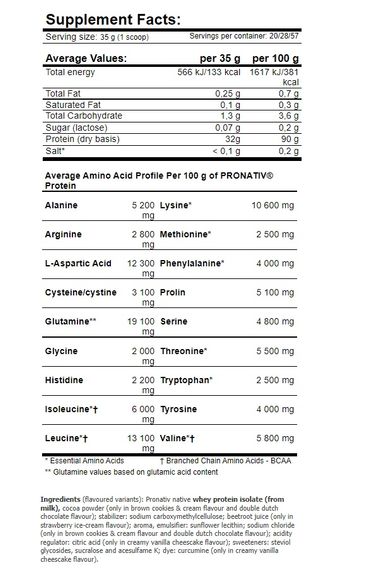 Протеин Amix Nutrition ZeroPro Protein 1000 g /29 servings/ Creamy Vanilla Cheescake | Зображення 1