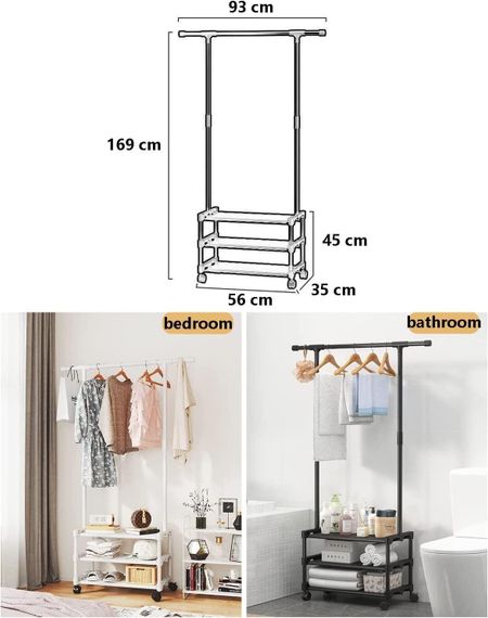Напольна вешалка SINGLE-POLE SHOE and HAT RACK від XPRO, чорний (43157-SINGLE-POLE_394) | Зображення 2
