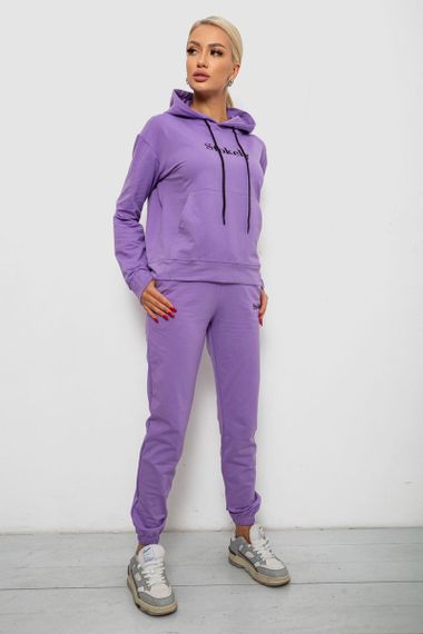 Спортивный костюм женский двухнитка, цвет сиреневый, 214R1419-006 | Зображення 2