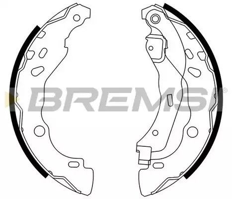 Колодки задні гальмівні Logan, Bremsi (GF0409) Bendix (6001551409) | Зображення 3