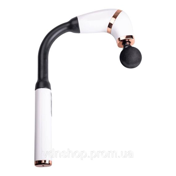 Перкуссионный ручной массажер аккумуляторный 17 Вт зарядка от USB до 3200 об/мин Белый HP-11-11W | Зображення 3