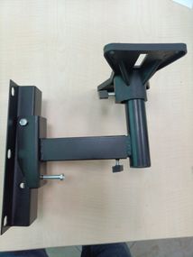 Кронштейн-Полиця для ТV 14"-27", до 10 кг, поворотна, Black, Box