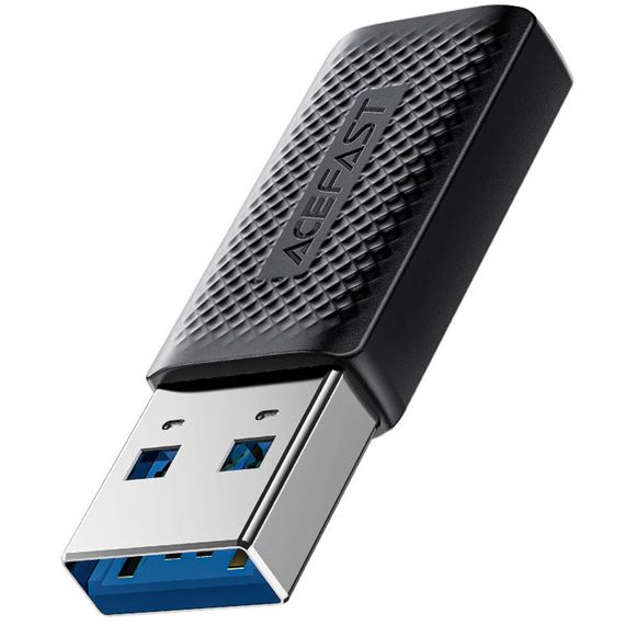 Перехідник Acefast J2 USB Male to Type-C Female USB3.0 Black | Зображення 1