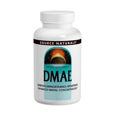 Аминокислота Source Naturals DMAE (диметиламиноэтанол) 351 мг, 100 капсул (SN1582) - Топ Продаж!