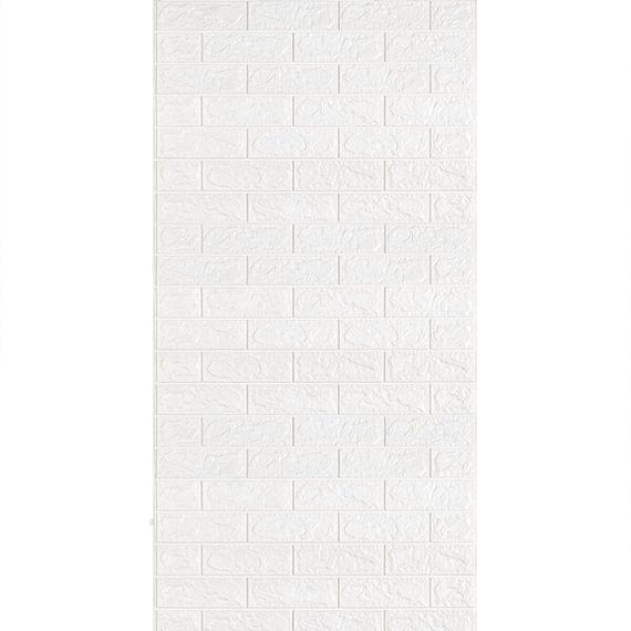 Самоклеюча 3D панель під білу цеглу в рулоні 3080x700x3мм (R001-3) SW-00001393