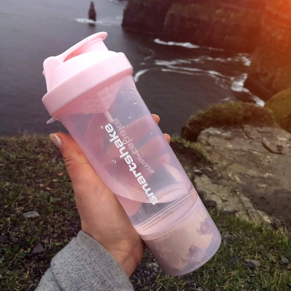Шейкер спортивний SmartShake Slim 500ml Cotton Pink (Light Lavender) | Зображення 9