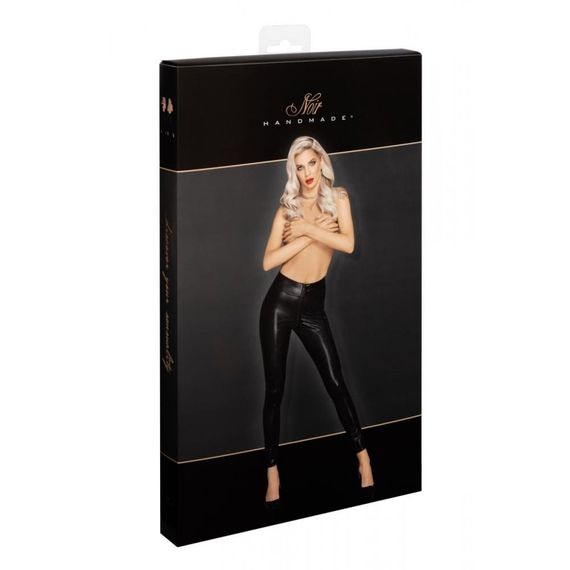 Легінси сексуальні зі зміїним принтом L F274 Noir Handmade, чорні sexstyle | Зображення 6