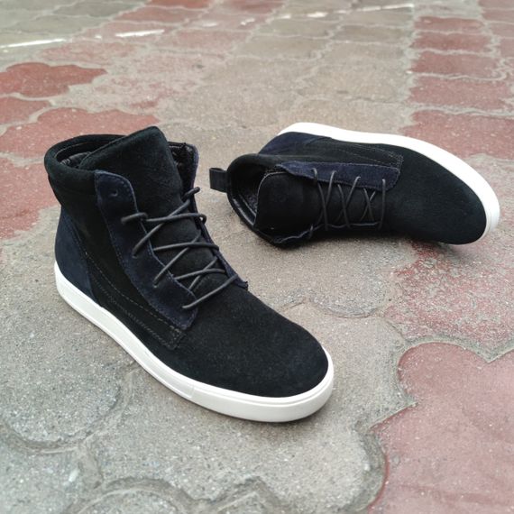 Черные ботинки с синими вставками 40 41 42 размер | Зображення 1