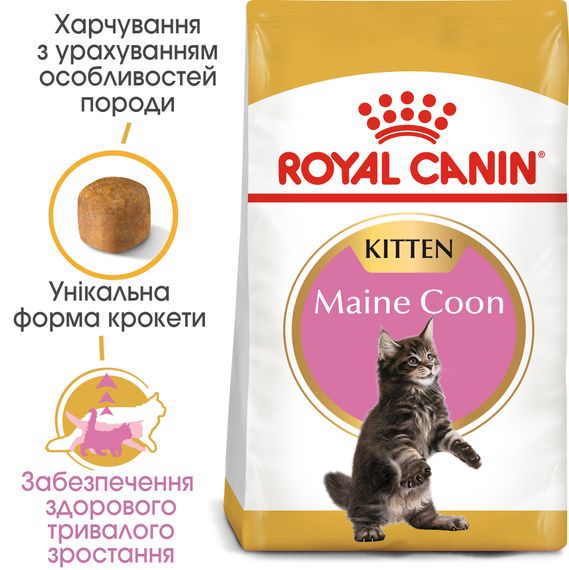 Сухий корм для кошенят породи мейн-кун до 15 місяців Royal Canin Maine Coon Kitten 2 кг | Зображення 4
