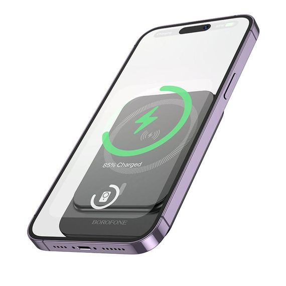 Універсальна Мобільна Батарея Power Bank Borofone BJ63 Nimble PD20W magnetic 5000mAh Колір Чорний
