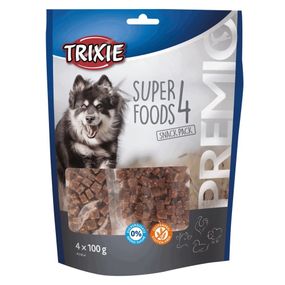 Лакомство для собак с курицей, уткой, бараниной и говядиной Trixie Premio 4 Meat Superfoods, 400 гр