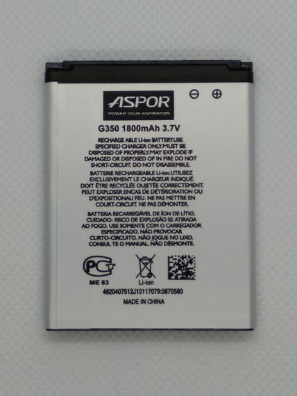 Акумулятор Aspor for Samsung G350E 1800mAh