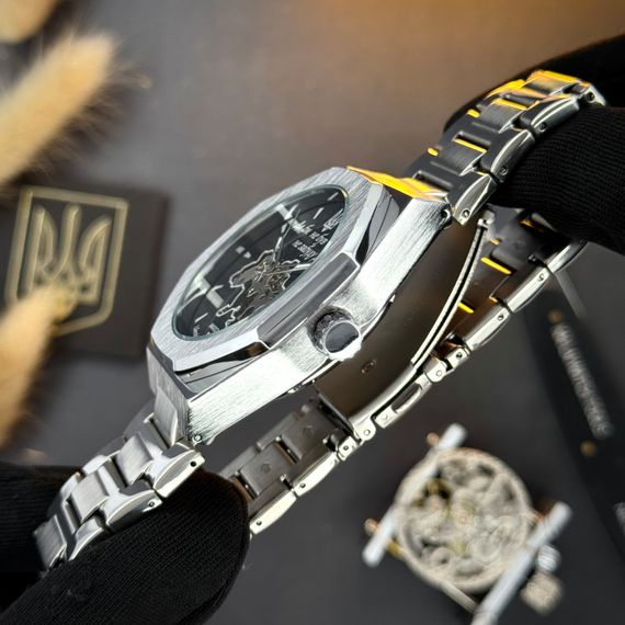 Чоловічий годинник Awarder Octagon Де би не був Silver-Black | Зображення 5