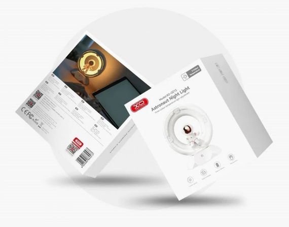 Нічник світлодіодний космонавт XO OZ12 Spaceman 1200mAh сенсорне керування нічник | Зображення 3