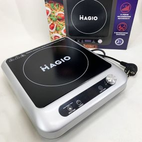 Маленька електрична плитка Magio MG-145 2000 Вт, Портативна плита електро, Комфорочна електроплита FR-84