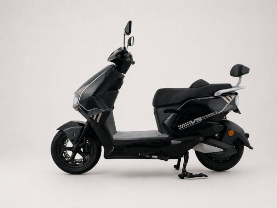 Электроскутер Crosser V5 2500W 72V 35Ah Graphene, до 80 км, 70 км/ч, 2500 Вт, двухместный Чорний | Зображення 1