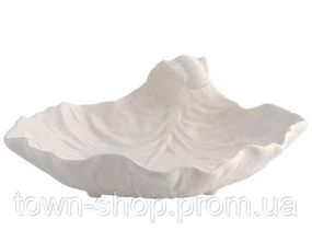 Блюдо-лист глубокое Bordallo Pinheiro 25x25см Бежевое TR-65017623