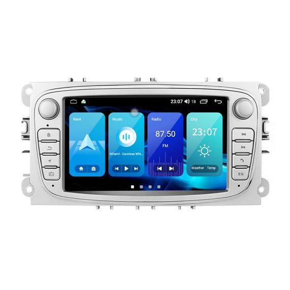 Штатна магнітола Torssen NF72 Ford Focus 2/Mondeo/S-Max/Fiesta/Fusion 2/32 Carplay 2007-2011 silver