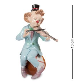 Порцелянова статуетка Violin Clown 16 см