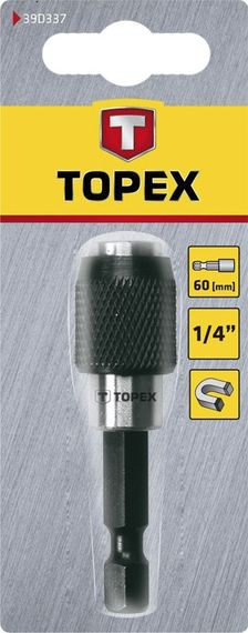 Держатель насадок TOPEX 39D337 1/4,  60 мм (39D337) | Зображення 1