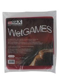 БДСМ простирадло-SexMAX WetGAMES Sex sheet, 180 x 220 cm, red sexstyle