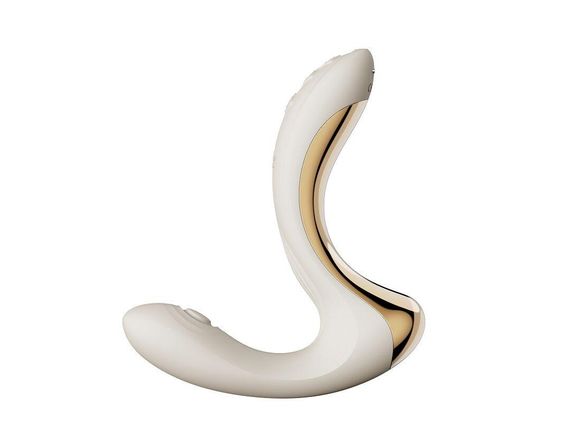 Вибратор-пульсатор с вакуумной насадкой Zalo – Talis G-Spot PulseWave Vibrator Ivory White Sex Aura | Зображення 2