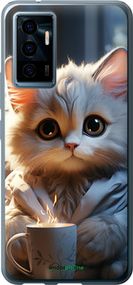 Чохол на Vivo V23e Білий кіт "5646u-2641-2448"