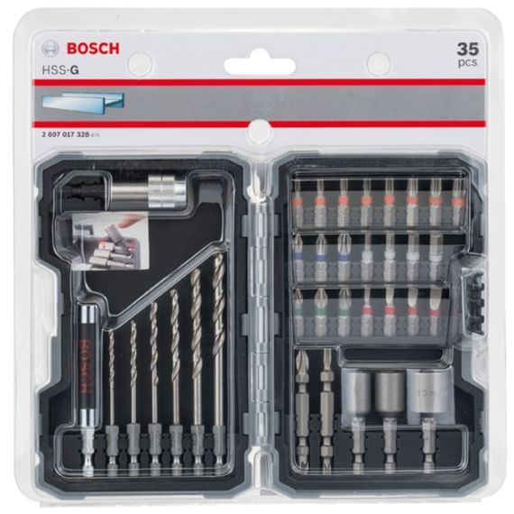 Набор бит и сверл Bosch PRO-Mix Metal, 35 ед, с магнитным держателем (2.607.017.328) | Зображення 1
