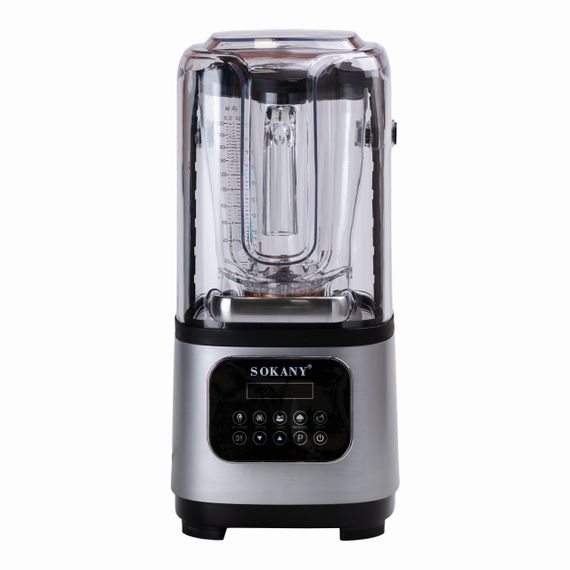 Бесшумный блендер Sokany с 2-литровой чашей для смузи и коктейлей, портативный 8000 Вт SK-03024 | Зображення 1