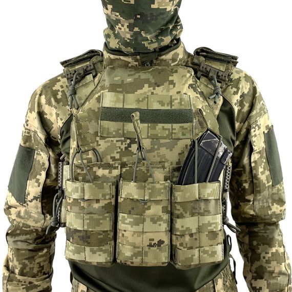 Плитоноска Plate Carrier зі швидким скиданням IRR Cordura 500 D Піксель ММ-14 (pixel) | Зображення 3