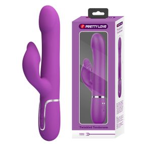 Вібромасажор із поступальним рухом серії Pretty Love — Falin Twinkled Tenderness Violet, 7 vibration sexstyle