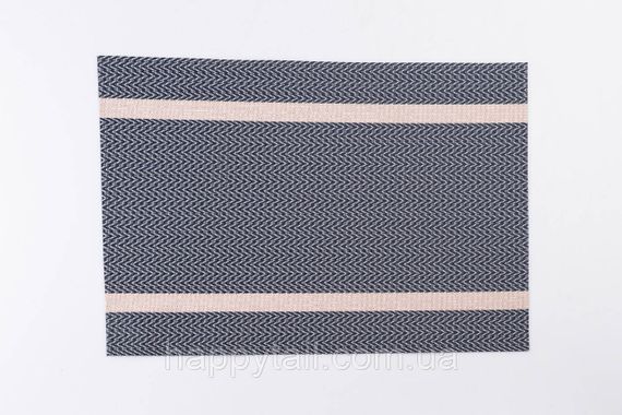 Салфетка сервировочная на стол 45×30 (см) прямоугольная Серая HP-35-16G