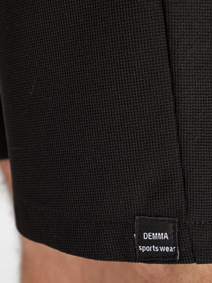 Мужские классические шорты с карманами на молнии больших размеров и батал DE1107 цвет черный, размер 54 | Зображення 7