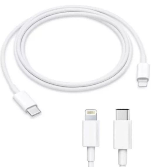 Зарядка USB-C 20W + Кабель USB-C to Lightning Power Adapter сетевое зарядное устройство блок и кабель Белый | Зображення 2