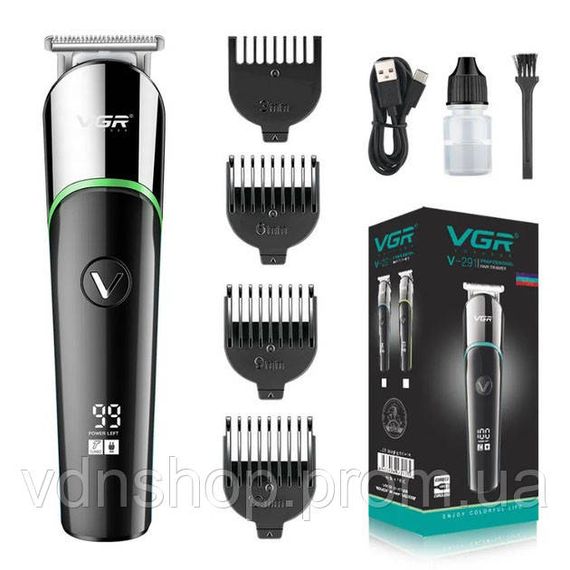 Електромашинка для волосся VGR V-291, Машинка для підстригання Машинка стрижки з безліччю насадок IB-84 | Зображення 3